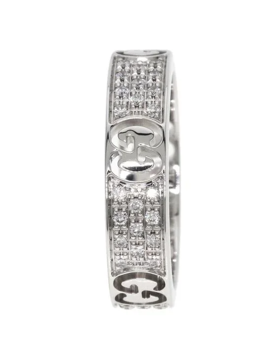 Gucci Icon Full Diamond Ring 18k White Gold - Picture 4 of 10